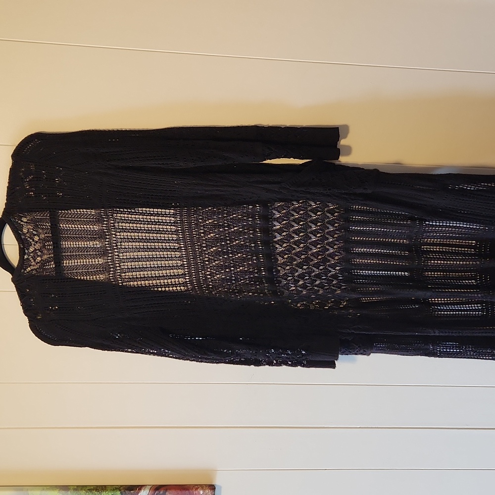 Long Open Knit Duster - Picture 6 of 7